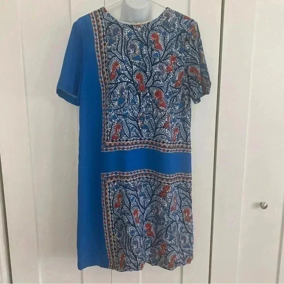 Tory Burch Dresses & Skirts - ✨Tory Burch Mallory Framed Bird Print Silk Dress✨